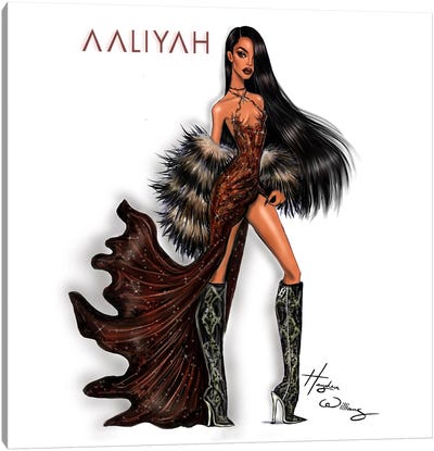 Aaliyah 21st Anniversary Canvas Art Print - Hayden Williams