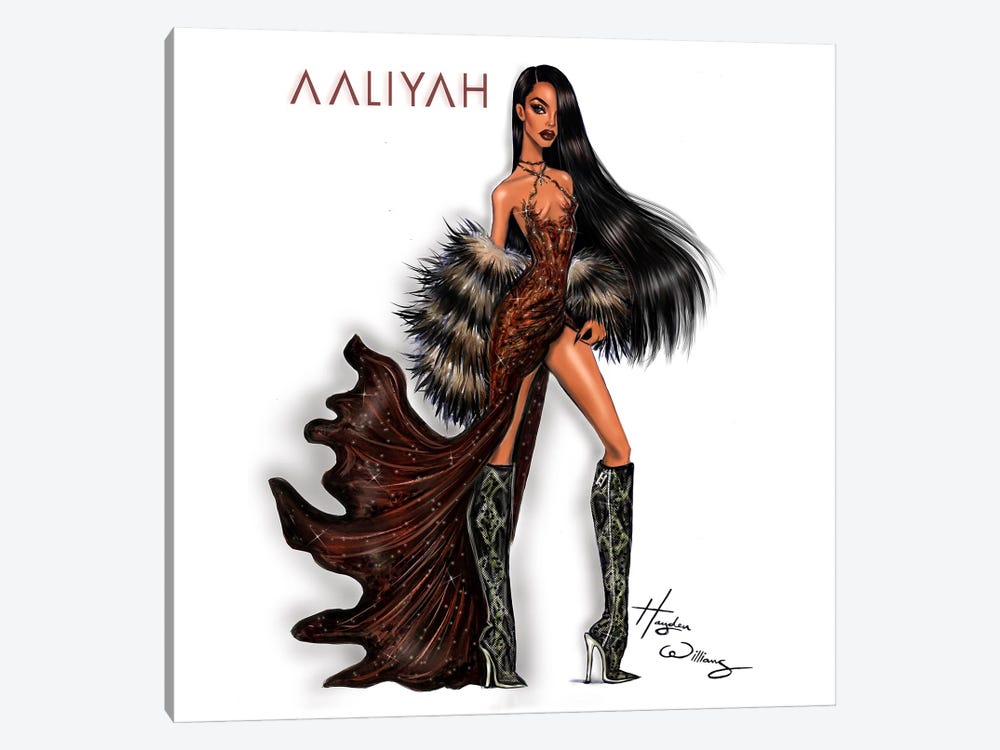 Aaliyah 21st Anniversary by Hayden Williams 1-piece Canvas Print