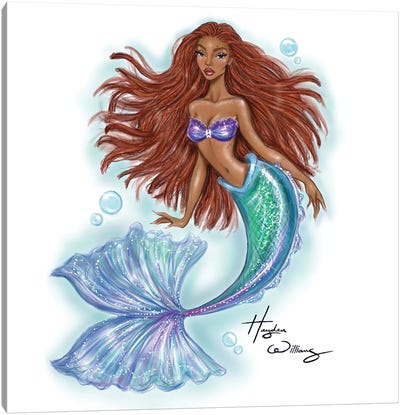 The Little Mermaid Canvas Art Print