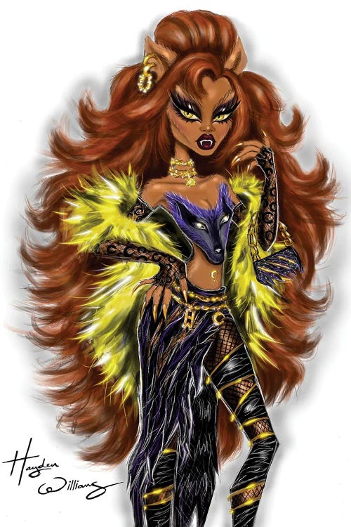 Clawdeen Wolf by Hayden Williams wall art