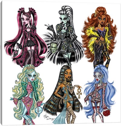 Monster High Canvas Art Print - Other Animated & Comic Strip Characters