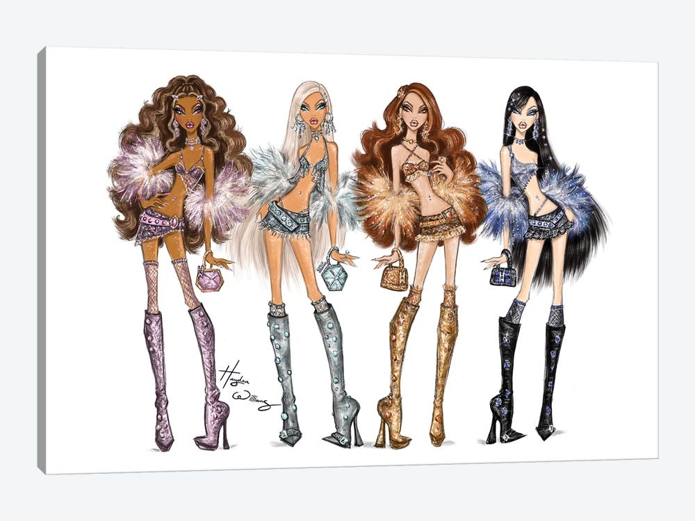 My Scene - My Bling Bling by Hayden Williams 1-piece Canvas Art Print