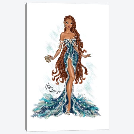 The Little Mermaid - Movie Premiere Ariel Canvas Print #HWI245} by Hayden Williams Canvas Art Print