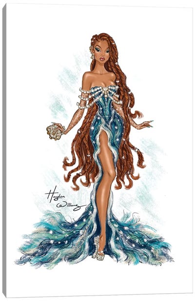 The Little Mermaid - Movie Premiere Ariel Canvas Art Print - Hayden Williams