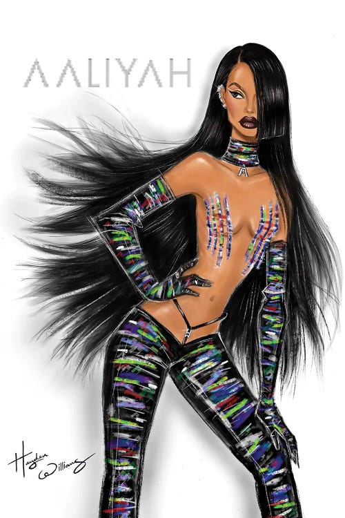 Aaliyah 2023 by Hayden Williams wall art