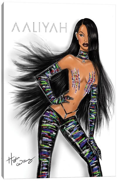 Aaliyah 2023 Canvas Art Print - R&B & Soul Music Art