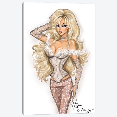Pamela Anderson Canvas Print #HWI251} by Hayden Williams Art Print