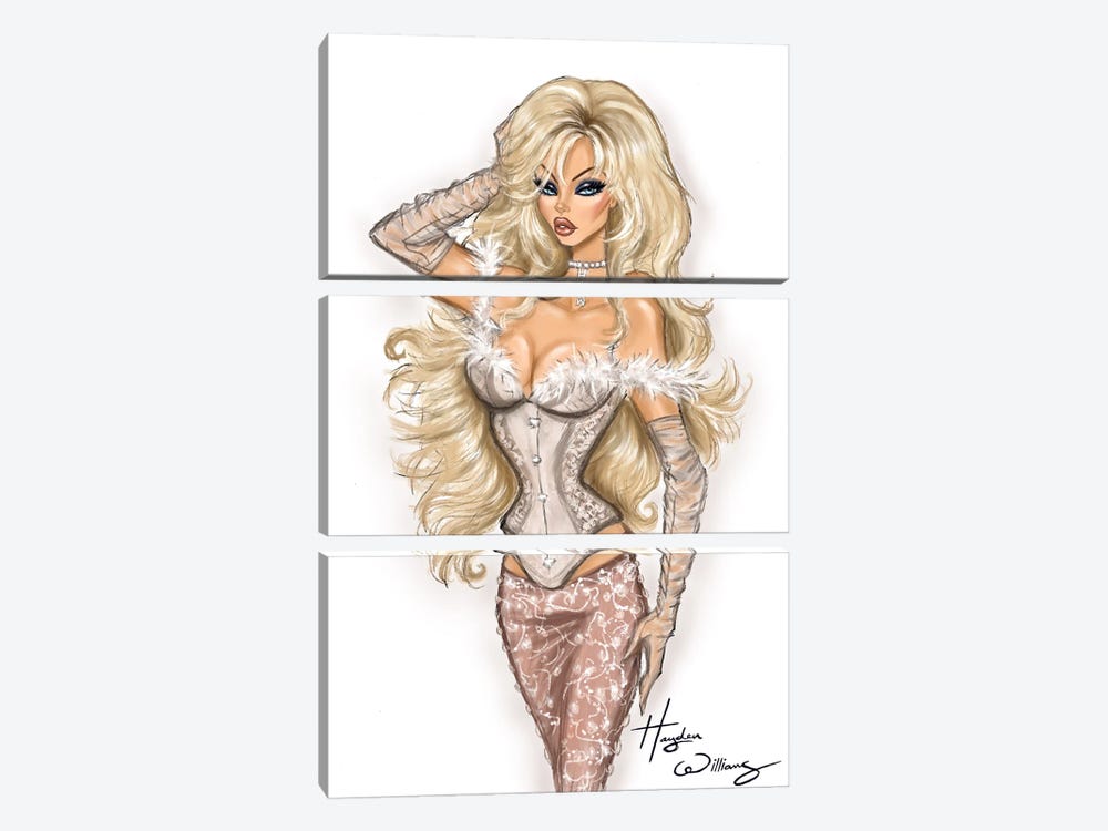Pamela Anderson by Hayden Williams 3-piece Canvas Art Print