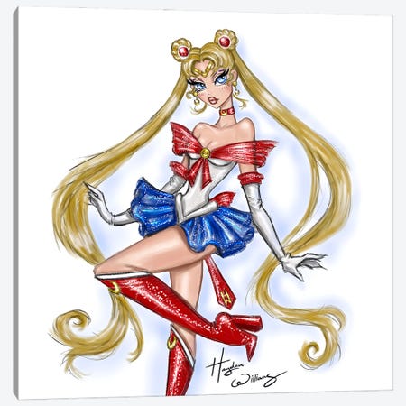 Sailor Moon 31st Anniversary Canvas Print #HWI254} by Hayden Williams Canvas Wall Art