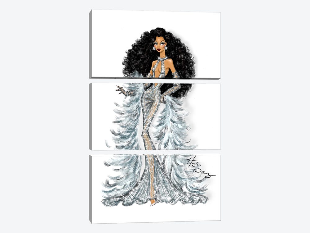 Diana Ross by Hayden Williams 3-piece Canvas Print