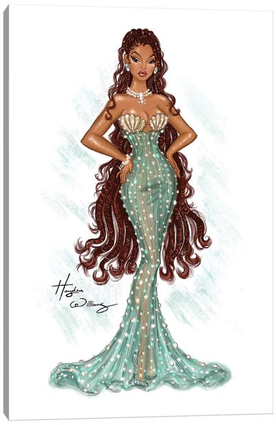 The Little Mermaid - Movie Premiere Ariel II Canvas Art Print - Hayden Williams