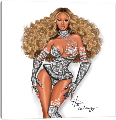 Beyoncé Renaissance World Tour Canvas Art Print - Fashion Illustrations