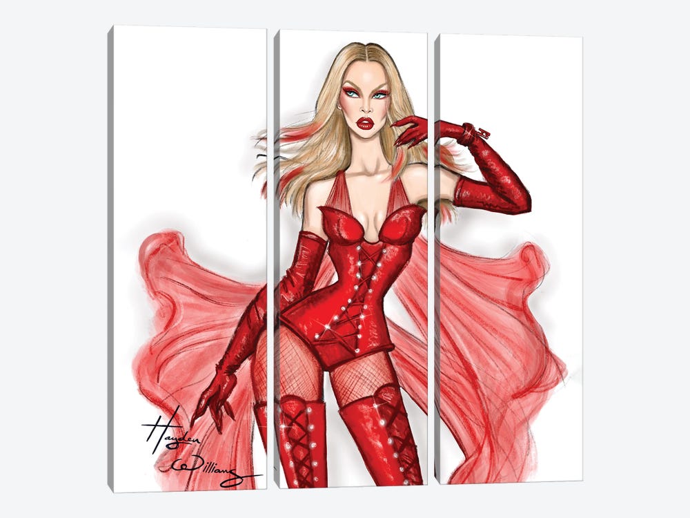 Kylie Minogue by Hayden Williams 3-piece Canvas Art Print