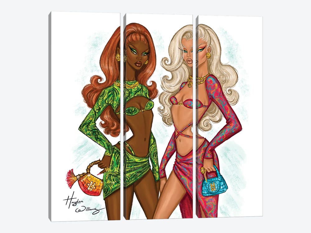 Tropical Glamour by Hayden Williams 3-piece Canvas Artwork