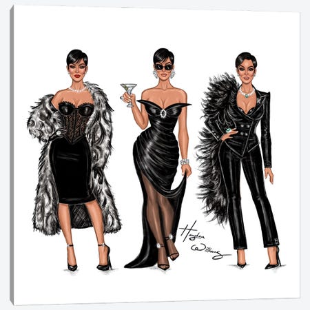 Kris Jenner Collection Canvas Print #HWI292} by Hayden Williams Canvas Art Print