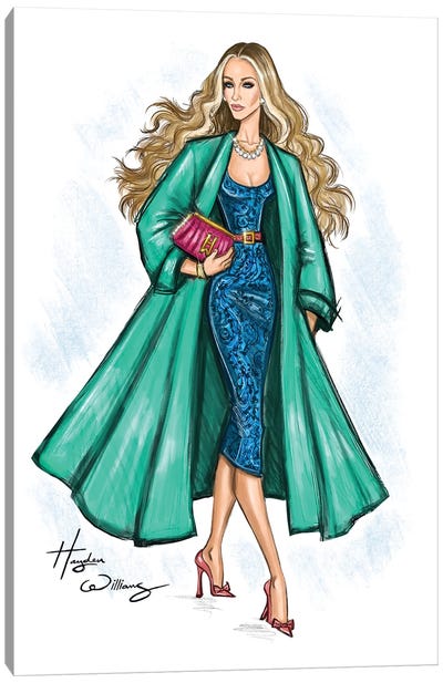 Carrie Bradshaw - And Just Like That... Canvas Art Print - Sitcoms & Comedy TV Show Art