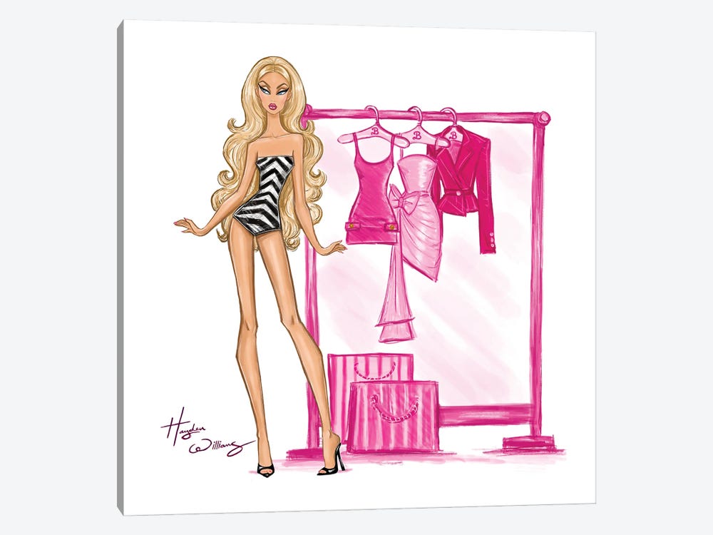 Barbie Closet Look I by Hayden Williams 1-piece Canvas Art