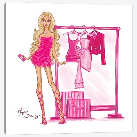 Barbie Closet Look III Canvas Print #HWI298} by Hayden Williams Canvas Print