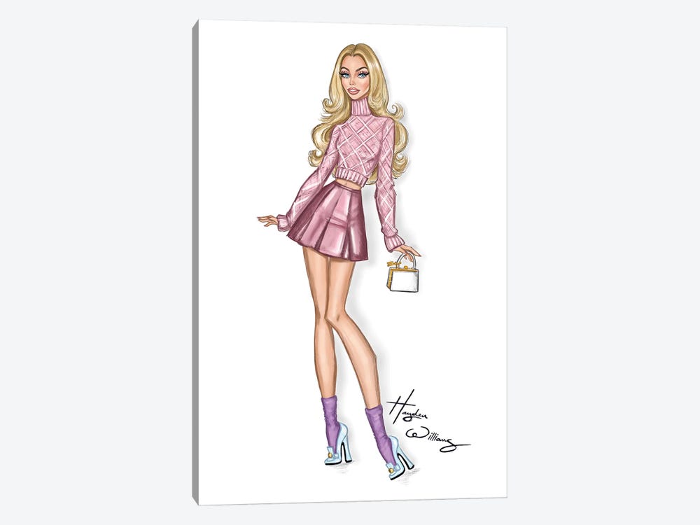 Barbie Movie Press Tour Look IV by Hayden Williams 1-piece Canvas Art Print