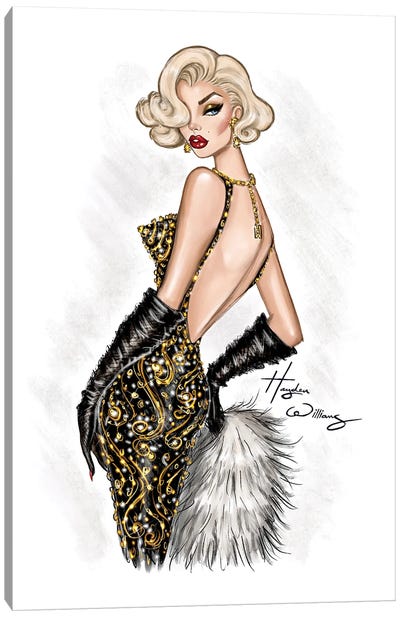Marilyn Monroe 61st Anniversary Canvas Art Print - Model & Fashion Icon Art
