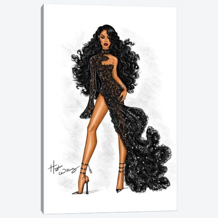 Aaliyah 22nd Anniversary II Canvas Print #HWI315} by Hayden Williams Canvas Print
