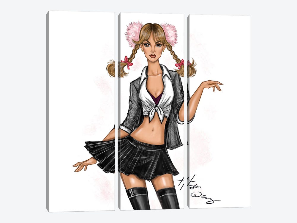 Britney Spears - Baby One More Time 25th Anniversary by Hayden Williams 3-piece Canvas Art Print