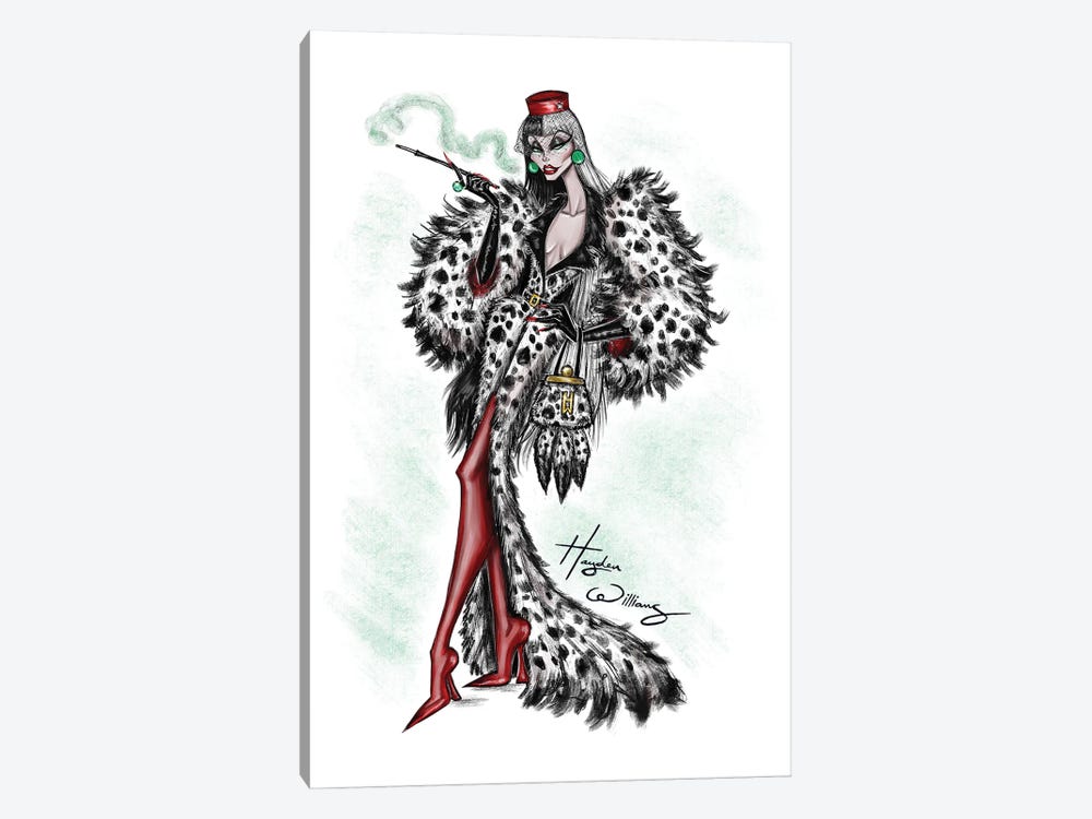 Villainous Divas Collection - Cruella de Vil by Hayden Williams 1-piece Art Print