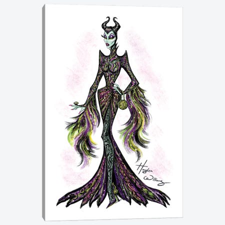 Villainous Divas Collection - Maleficent Canvas Print #HWI332} by Hayden Williams Canvas Art