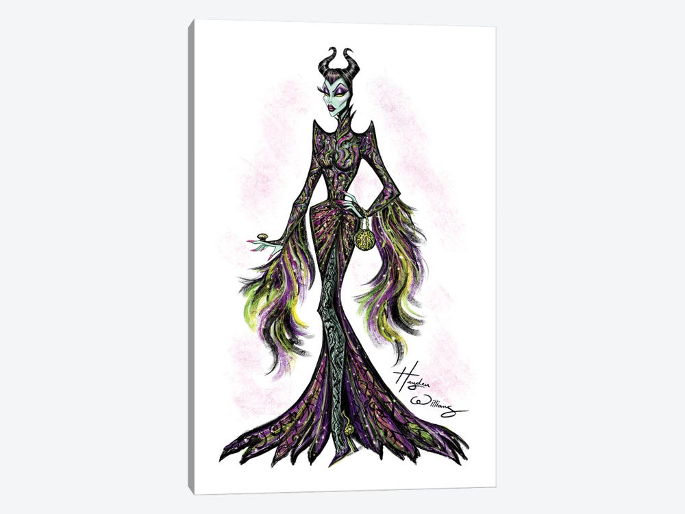 Villainous Divas Collection - Maleficent by Hayden Williams 1-piece Canvas Art Print