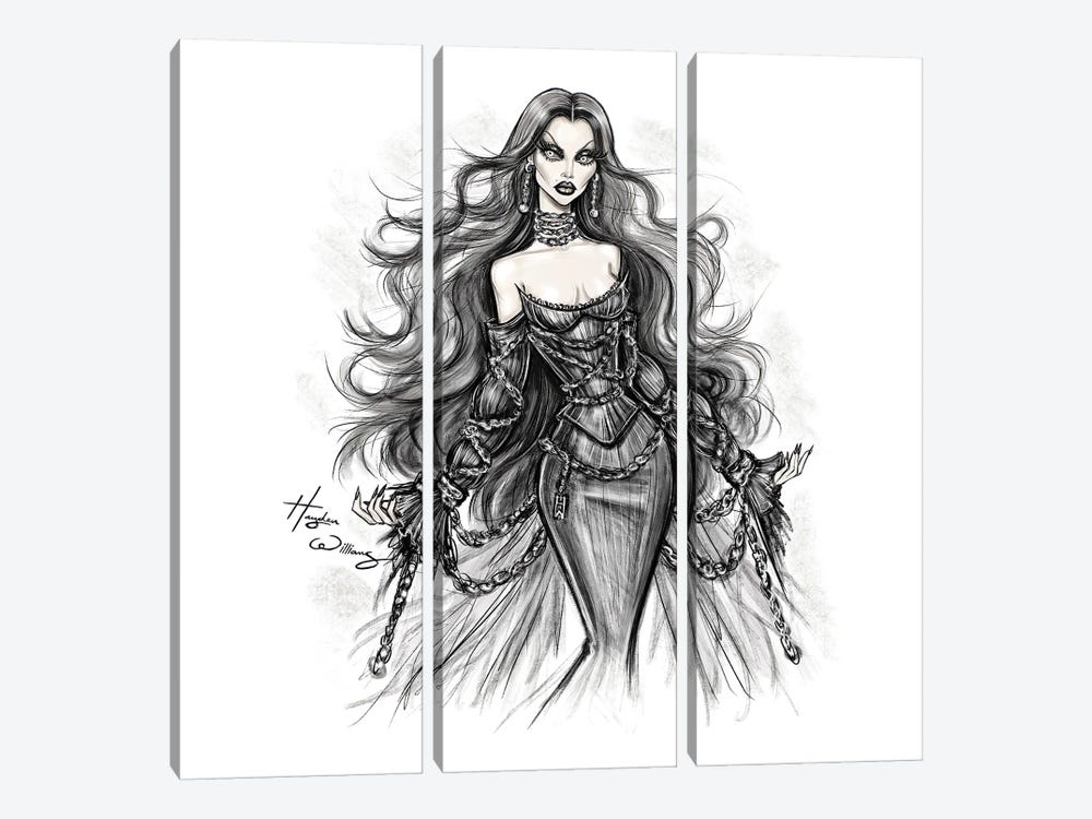 Rattling Chains in Haunt Couture by Hayden Williams 3-piece Canvas Art Print