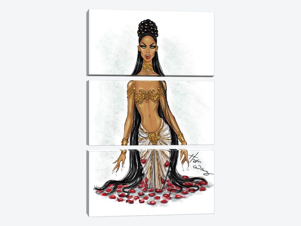 Queen Of The Damned - Akasha by Hayden Williams 3-piece Canvas Art Print