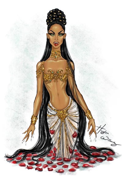 Fashion Illustrations: Queen Of The Damned - Akasha by Hayden Williams