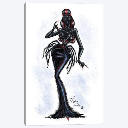 Black Widow Canvas Print #HWI343} by Hayden Williams Art Print