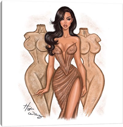 Kim Kardashian Canvas Art Print - Hayden Williams