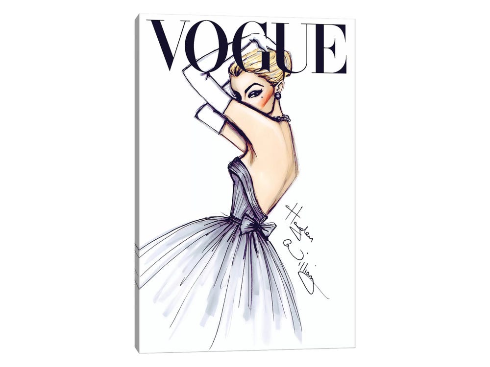 Fashion Art Print Vogue Style Poster Color Illustration Girl