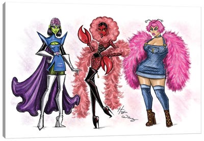 The Powerpuff Girls Villains Canvas Art Print - Powerpuff Girls