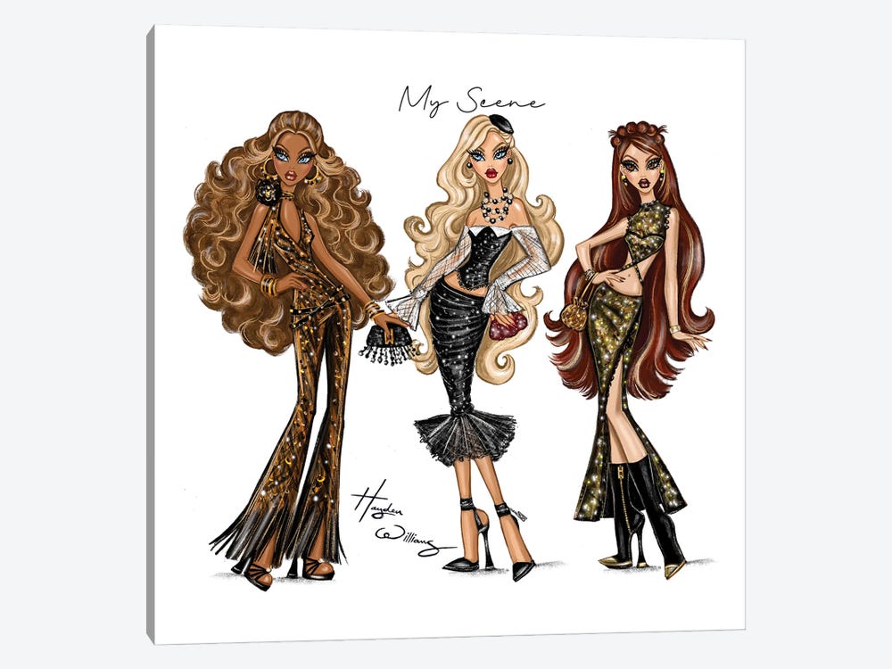 My Scene Night on the Town 2023 by Hayden Williams 1-piece Canvas Print
