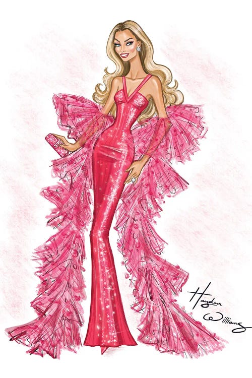 Superstar Barbie - Golden Globes 2024 by Hayden Williams wall art