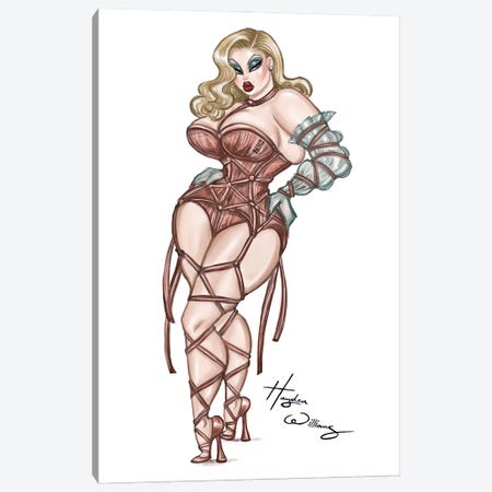 Curvaceous Beauties - Blonde Canvas Print #HWI380} by Hayden Williams Canvas Art Print