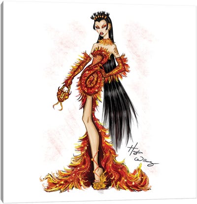Lunar New Year 2024 - Year Of The Dragon Canvas Art Print - Fashion Illustrations