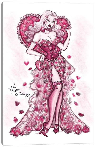 Valentine's Day 2024 Canvas Art Print - Fashion Illustrations