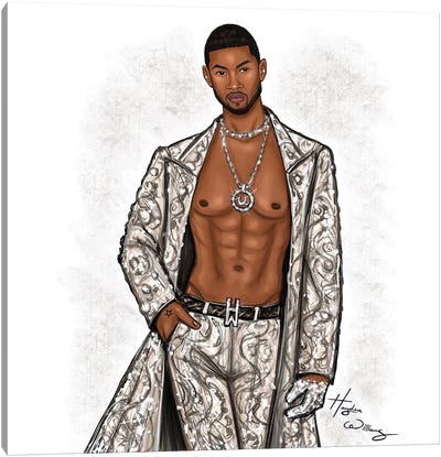Usher Canvas Art Print - Men's Fashion Art