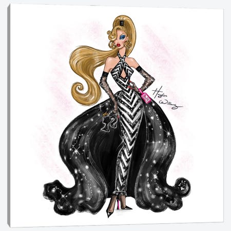 Barbie 65th Anniversary Couture Canvas Print #HWI396} by Hayden Williams Canvas Art Print