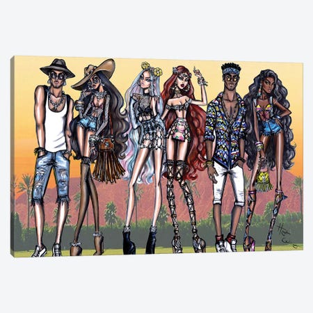 Festival Vibes Canvas Print #HWI3} by Hayden Williams Canvas Wall Art