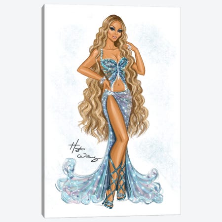 Mariah Carey Canvas Print #HWI406} by Hayden Williams Canvas Art Print