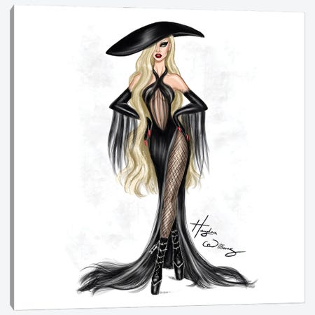 Lady Gaga Canvas Print #HWI407} by Hayden Williams Canvas Print