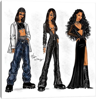 Aaliyah's Debut - 30th Anniversary Canvas Art Print - Art by LGBTQ+ Artists
