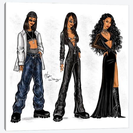 Aaliyah's Debut - 30th Anniversary Canvas Print #HWI409} by Hayden Williams Canvas Wall Art