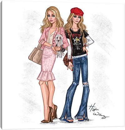 Mary-Kate and Ashley 'New York Minute' 20th Anniversary I Canvas Art Print - Hayden Williams