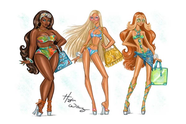 Women's Swimsuits: Beach Babez by Hayden Williams
